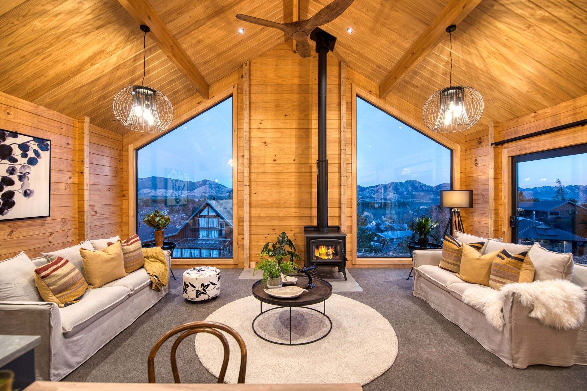 Cosy interior painting in Queenstown home